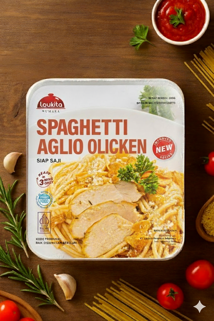 Spaghetti Aglio Olio Chicken