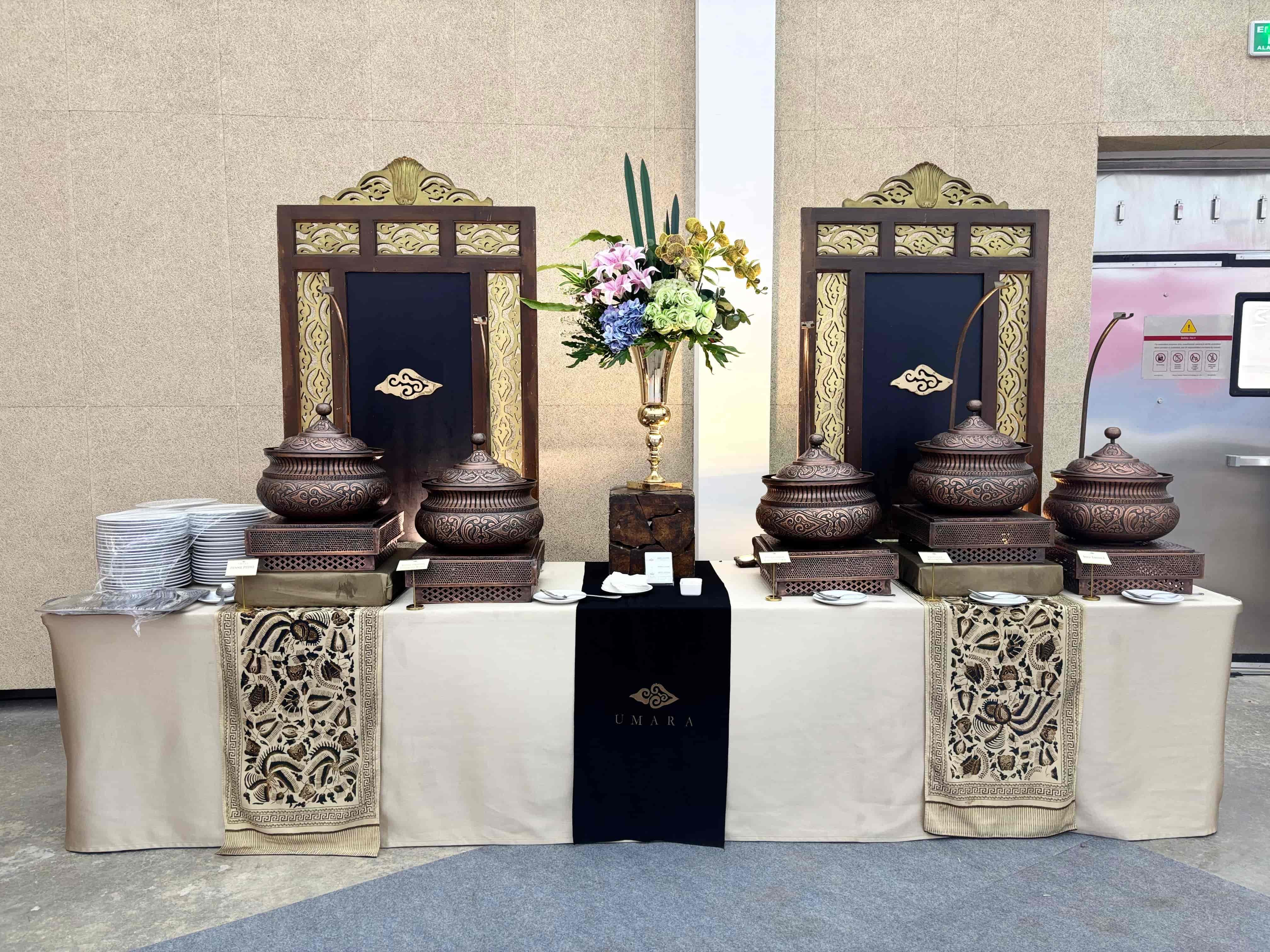 Buffet Line Service for Media and Customers