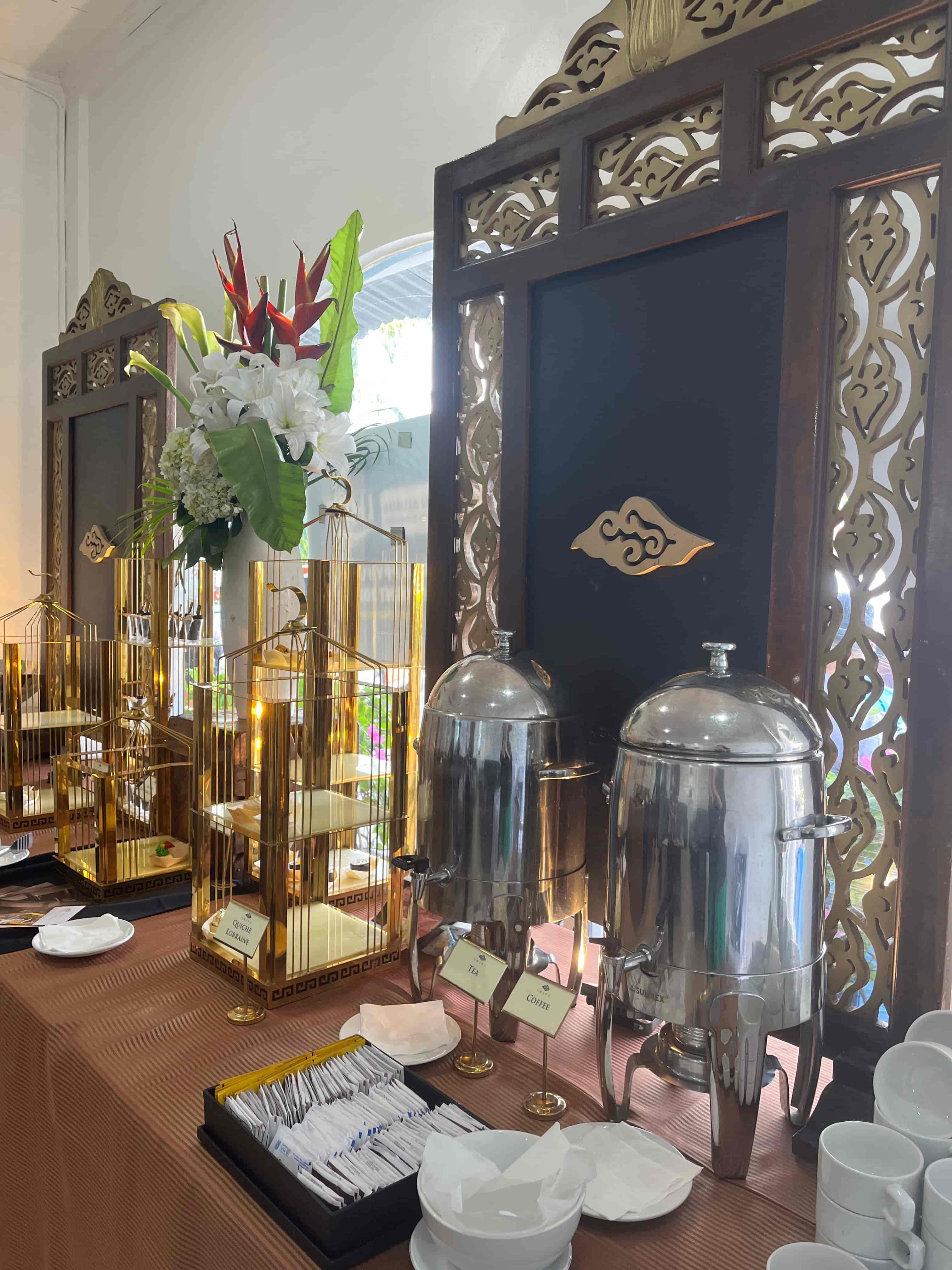 Umara’s elegant refreshment setup supporting the IHFT 2025 event..